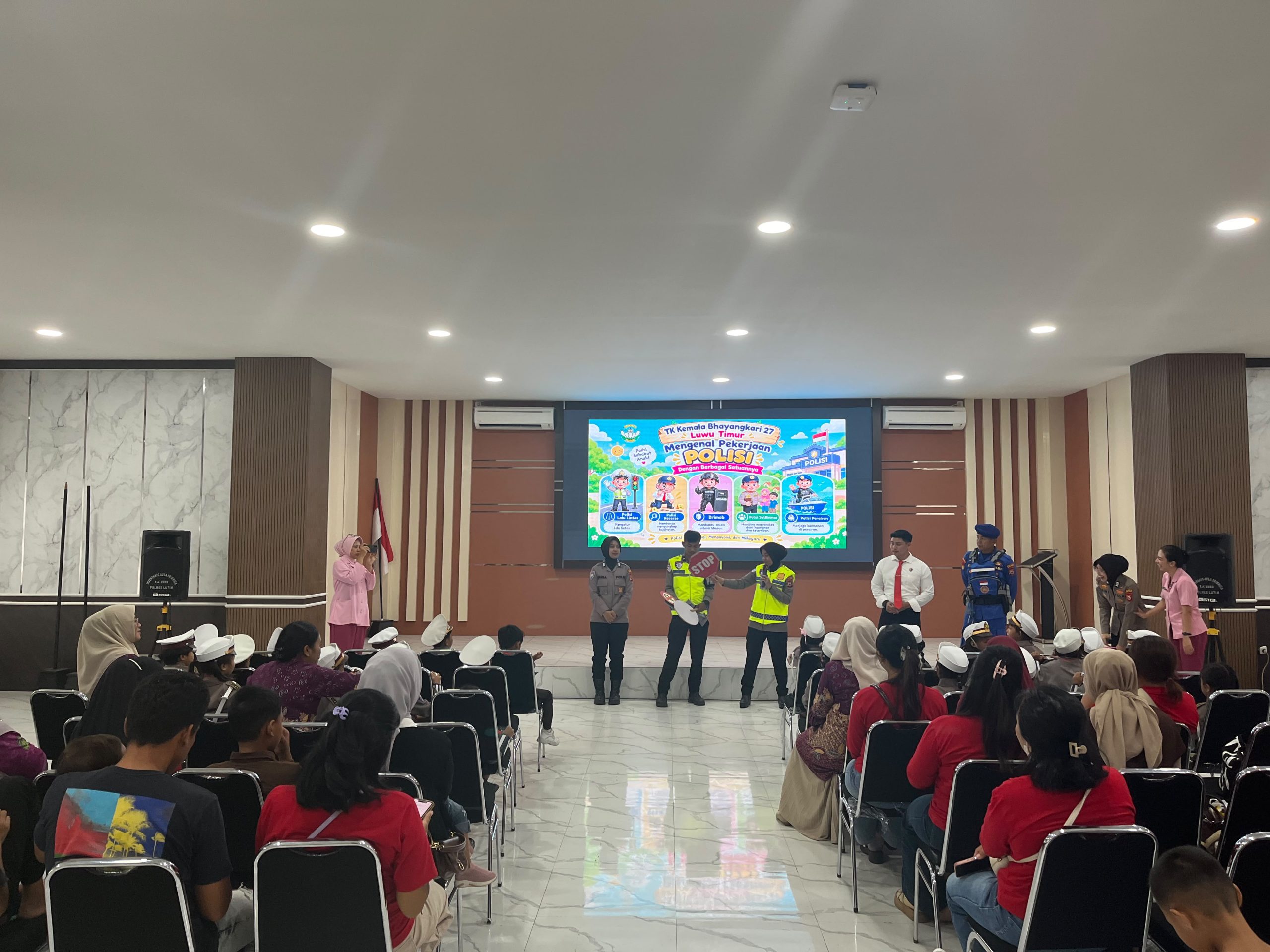 Satlantas Edukasi Tertib Lalu Lintas Anak TK di Luwu Timur